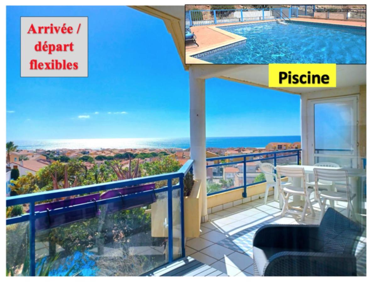 Plain-Pied, Terrasse, Piscine, Pleine Vue Mer, Plage A 6' A Pied, Parking, Wifi Fleury  Zewnętrze zdjęcie